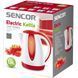 Электрочайник Sencor 1.8л, Strix, пластик, бело-красный SWK1814RD