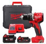 Дриль-шурупокрут з ударом акумуляторний MILWAUKEE, M18 BLPDRC-422C 4933492825 фото