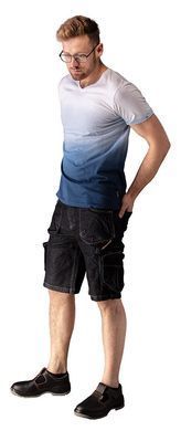 Заштрихована футболка DENIM, розмір XXL