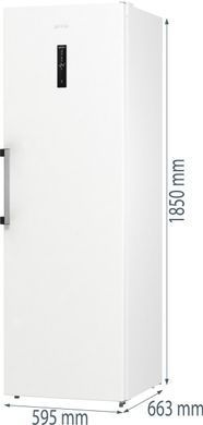 Gorenje Морозильная камера, 185.5x59.5х66.3, 280л, 1дв., A++, NF, диспл внешн., инверто, белый FN619EAW6 фото