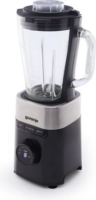 Блендер стаціонарний Gorenje 1000Вт, чаша-1500мл, скло, чорний (378533) B1000DE фото