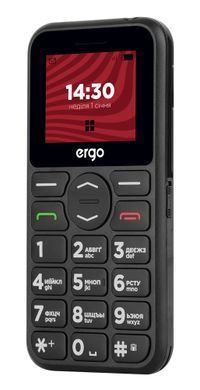 Мобільний телефон ERGO R181 Dual Sim (чорний) R181 black фото
