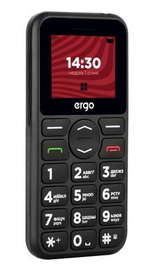 Мобільний телефон ERGO R181 Dual Sim (чорний) R181 black фото