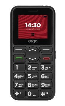Мобільний телефон ERGO R181 Dual Sim (чорний) R181 black фото