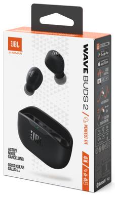 Навушники JBL WAVE BUDS 2 Black (JBLWBUDS2BLK) (7065567) JBLWBUDS2BLK фото