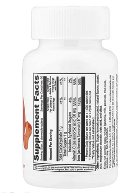 Железо с витамином С для детей, VitaWorks Kids Iron With Vitamin C - 120 chewables