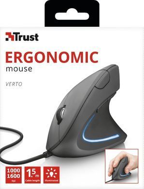 Trust Миша ERGONOMIC USB BLACK (317321) 22885_TRUST фото