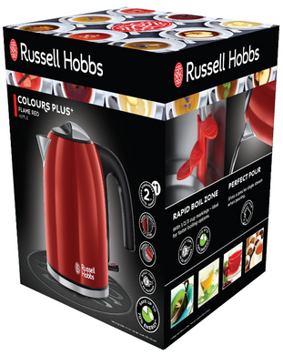 Елекрочайник Russell Hobbs 20412-70 Colours Plus Red (6348987) 23405016002 фото