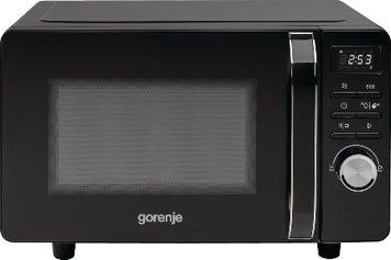 Микроволновая печь Gorenje 20л, электр. управл., 700Вт, гриль, дисплей, черный (350732) MO20S4BC фото