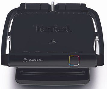 Tefal Гриль прижимний OptiGrill Elite 2000Вт, темп. режимів-15, з`ємні пластини, метал, чорний (333075) GC750830 фото