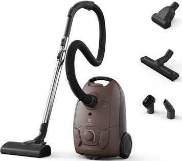 Electrolux Пилосос мішковий, 650Вт, 3л, HEPA11, s-bag, 4 насадки, коричневий (377255) EB51A3WB фото