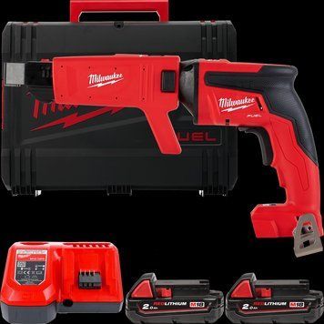 Шуруповерт для гипсокартона аккумуляторный бесщеточный MILWAUKEE, M18 FSGC-202X, 13Нм (зарядное устройство M12-18 FC, 2 аккумулятора 4933459199 фото