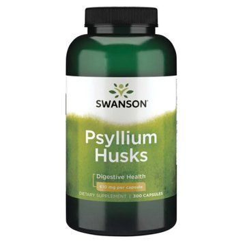 Подорожник блошиний Swanson, Psyllium Husks, 610 mg, 300 Capsules