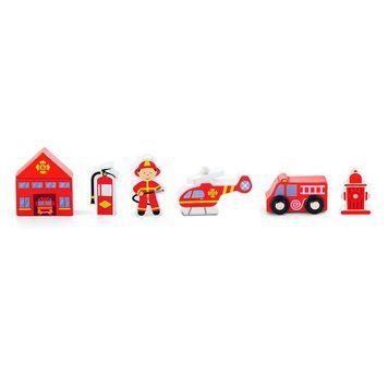 Набор для железной дороги Viga Toys Пожарная станция (50815) dt_829 фото