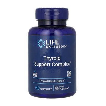 Комплекс для поддержки щитовидной железы, Thyroid Support Complex, Life Extension, 60 капсул
