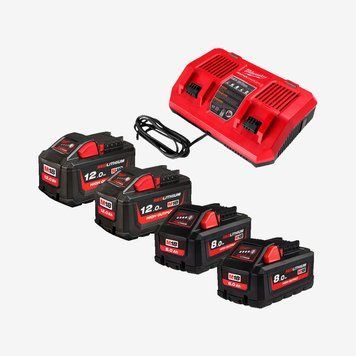 Енергокомплект MILWAUKEE, M18 HNRGO2-824 (+заряд.пр. M18 DFC, 2 ак.HB12 Х 12Аг, 2 ак.HB8 Х 8Аг)