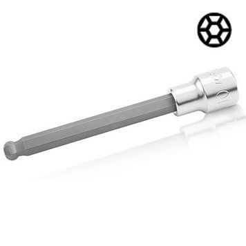 Насадка шестигранник HEX TOPTUL 8 мм 140мм 1/2" с шаром BCSA1608
