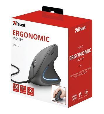 Trust Миша ERGONOMIC USB BLACK (317321) 22885_TRUST фото