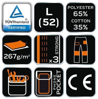 Робочі штани Neo Tools 81-220 L