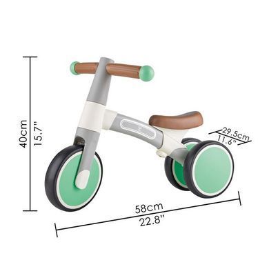 Беговел Hape Первая поездка трехколесный 7" светло-зеленый (E0104), Зелёный