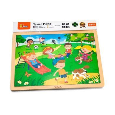 Дерев'яний пазл Viga Toys Пори року: весна, 24 ел. (51269) dt_525 фото