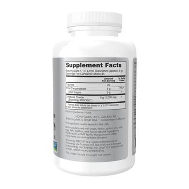 Д-рибоза Now Foods (D-Ribose Powder) 227 г