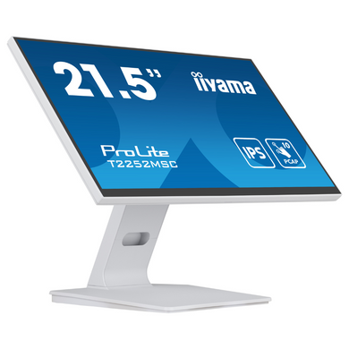21.5" 16:9 IPS сенсорний РК монітор, 1920х1080, проекційно-ємністна технологія, 1xHDMI/1xDP/2xUSB 3. IIYAMA T2252MSC-W2 3704136 фото