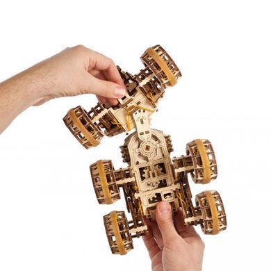 Дерев'яний механічний 3D конструктор Ugears Пілотований марсохід (70206) dt_93671 фото