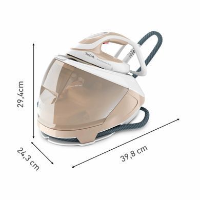 Tefal Праска-парогенератор Pro Express Eco, 2200Вт, 1800мл, паровий удар -550гр, постійна пара - 140гр, біло-золотий (385529) GV9E22E0 фото
