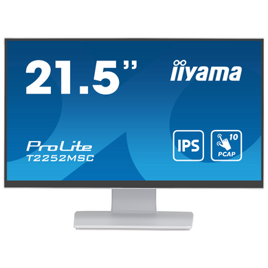 21.5" 16:9 IPS сенсорний РК монітор, 1920х1080, проекційно-ємністна технологія, 1xHDMI/1xDP/2xUSB 3. IIYAMA T2252MSC-W2 3704136 фото