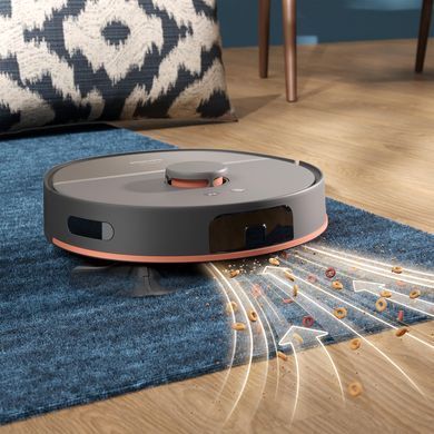 Робот-пилосос Philips Series 5000, h=29.2см, вологе прибирання, конт пил -0.26л, вода -0.27л, автон. робота до 200хв, EPA 10, чорний (391816) XU5100/10 фото