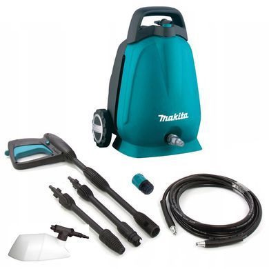 Makita Мінімийка високого тиску HW102, 1300Вт, 100бар, 360л/год, шланг 5м, 5.8кг (291744) HW102 фото
