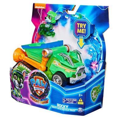 Ігровий набір Paw Patrol Щенячий патруль у кіно 2 Рятувальний автомобіль-трансформер із водієм Рокі (SM17776/6474) dt_85800 фото