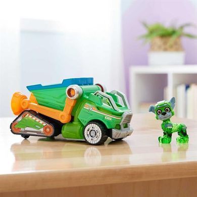 Ігровий набір Paw Patrol Щенячий патруль у кіно 2 Рятувальний автомобіль-трансформер із водієм Рокі (SM17776/6474) dt_85800 фото