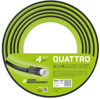 Шланг садовий Cellfast QUATTRO 1/2' 50м 4 шари до 20бар -10&hellip;+50&deg;C (360705) 10-063 фото