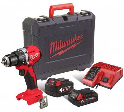 Дриль-шурупокрут з ударом акумуляторний MILWAUKEE, M18 BLPDRC-422C 4933492825 фото