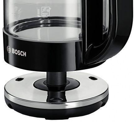 Электрочайник Bosch 1.7л, стекло, черный (361542) TWK70B03 фото