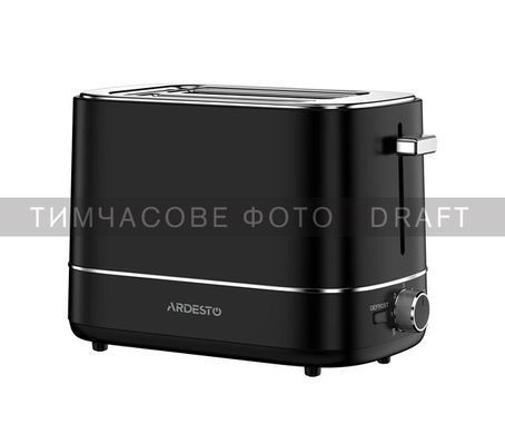 Тостер ARDESTO T-F420B, 800Вт, пластик, 2 слота, черный (384223) T-F450B фото