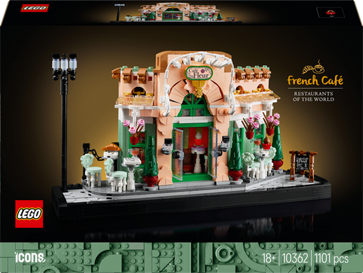 Конструктор LEGO Icons Французька кав'ярня 1101 деталь (10362)