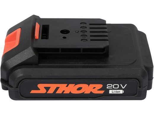 Акумулятор для інструментів STHOR : Li-Ion 20 В, 2 АГод, тривалість заряджання- 1 год