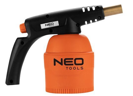 Газова паяльна лампа NEO TOOLS 20-045 з 4 картриджами, 190 г, потужність 1,2 кВт, температура 1350 &deg; C