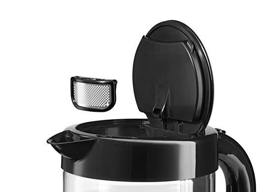 Электрочайник Bosch 1.7л, стекло, черный (361542) TWK70B03 фото