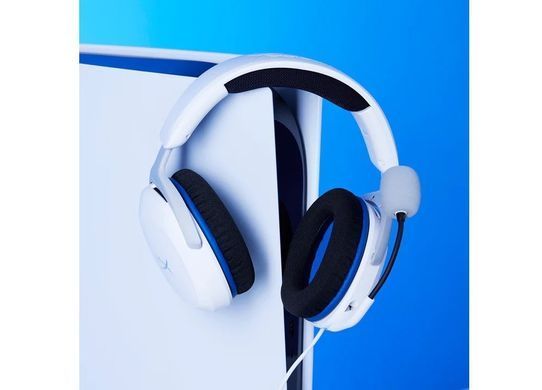 Гарнітура HyperX Cloud Stinger 2 Core PS5/PS4, mini-jack, біло-синій (362282) 6H9B5AA фото