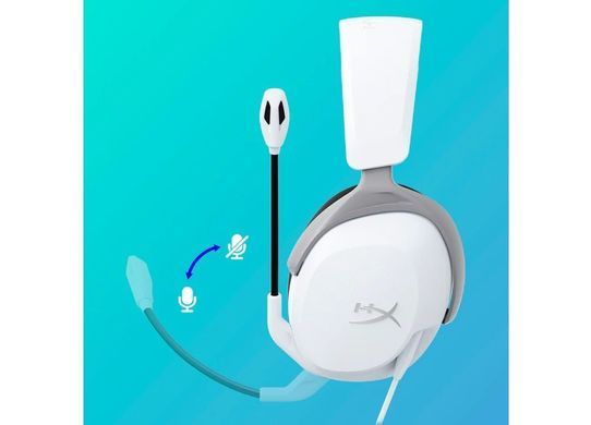 Гарнітура HyperX Cloud Stinger 2 Core PS5/PS4, mini-jack, біло-синій (362282) 6H9B5AA фото