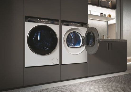 Haier Сушильна машина тепловий насос, 9кг, A+++, 59,5см, дисплей, пара, білий (381122) HD90-A3Q979U1-S фото
