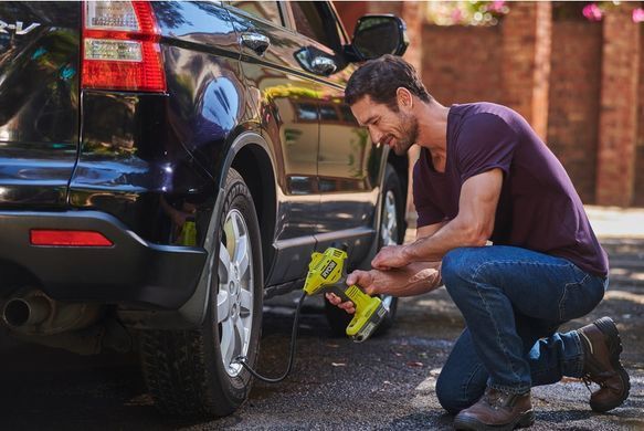 Компрессор автомобильный аккумуляторный Ryobi ONE+ R18PI-0 18В 10.3бар 16л/мин 0.7кг без АКБ и ЗУ 5133003931 фото