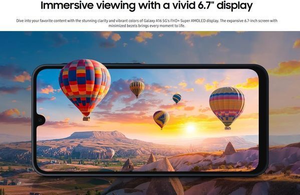Samsung Смартфон Galaxy A16 (A165) 6.7" 8/256ГБ, 2SIM, 5000мА&bull;год, зелений світлий (382929) SM-A165FLGCEUC фото