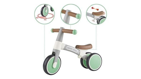 Беговел Hape Первая поездка трехколесный 7" светло-зеленый (E0104), Зелёный