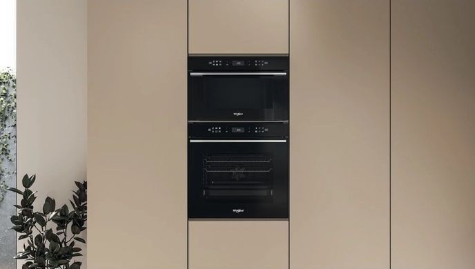 Whirlpool Мікрохвильова піч вбудовувана, 31л, електронне упр., 1000Вт, гриль, дисплей, чорний (372013) W7MD440NB фото