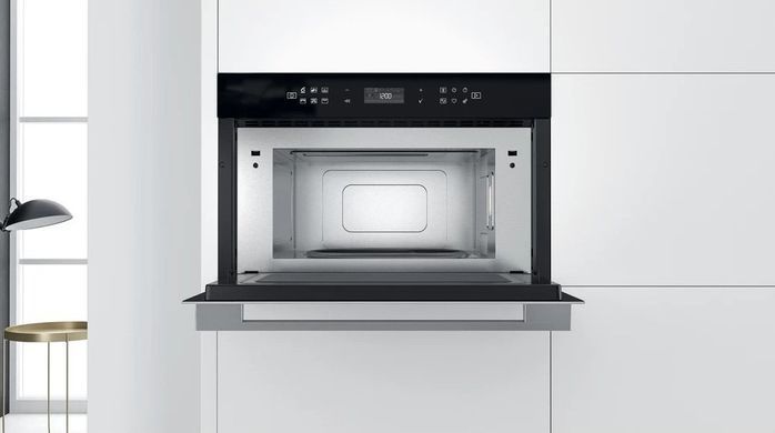 Whirlpool Мікрохвильова піч вбудовувана, 31л, електронне упр., 1000Вт, гриль, дисплей, чорний (372013) W7MD440NB фото